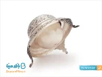 خاویار خوری قلمزنی نقره نما