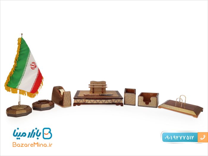 ست رومیزی لوکس خاتم کاری شده