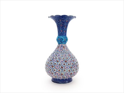 گلدان شکم دار میناکاری