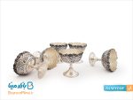 سرویس آجیل خوری قلمزنی نقره نما
