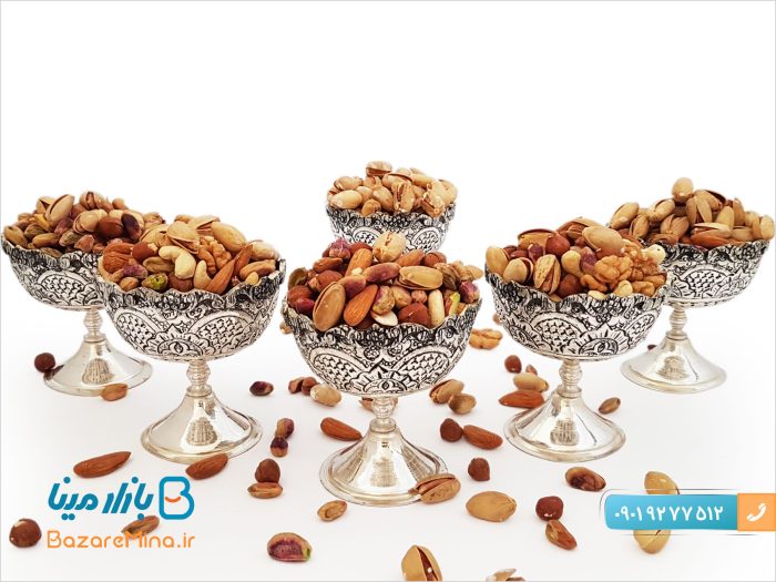 سرویس آجیل خوری قلمزنی نقره نما