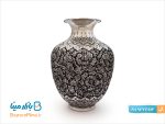 بلونی مسی قلم زنی طرح گل و مرغ