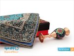 ست گلدان مسی پرداز و ترمه