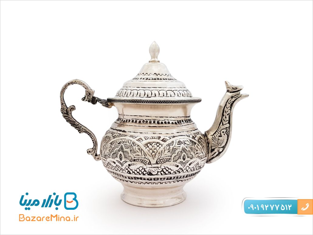 سماور دکوری تزئینی قلمزنی نقره نما
