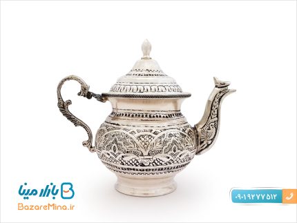 سماور دکوری تزئینی قلمزنی نقره نما