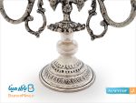 شمعدان قلمزنی آب نقره
