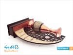 تندیس گلدان مس و خاتم