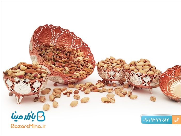 آجیل خوری مسی قلم زنی