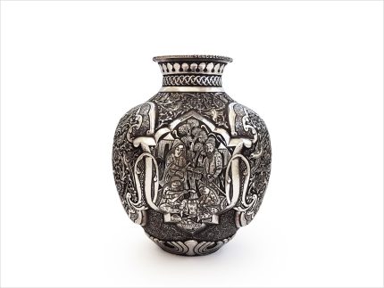 گلدان قلم زنی برجسته