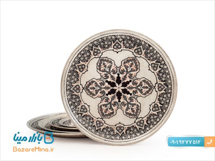 بشقاب قلم زنی روی مس