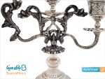 شمعدان قلم زنی نقره نما