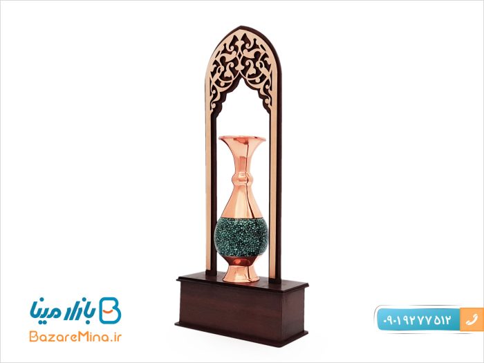 تندیس گلدان فیروزه کوبی