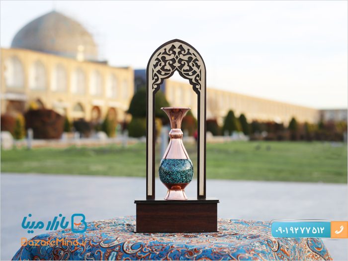 تندیس گلدان فیروزه کوبی