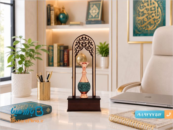 تندیس گلدان فیروزه کوبی طرح سپاس