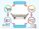 جای قاشق و چنگال نقره نما