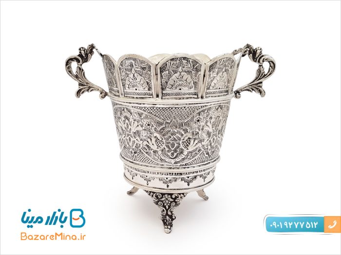 سطل قلمزنی آبکاری نقره