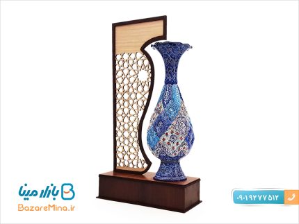 تندیس گلدان میناکاری سایز بزرگ