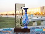 تندیس گلدان میناکاری سایز بزرگ
