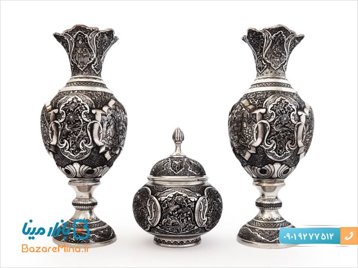 گلدان لاله قلم زنی