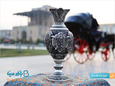 گلدان لاله قلم زنی