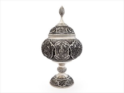 شکلات خوری قلم زنی پایه دار