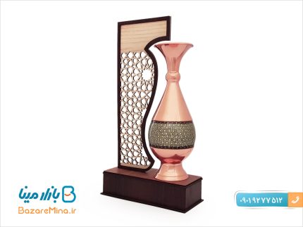 تندیس گلدان خاتم کاری سایز بزرگ