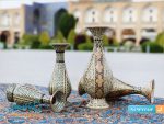 گلدان تمام خاتم کاری