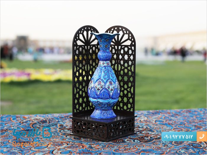 تندیس گلدان میناکاری