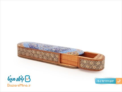 قلمدان کشویی خاتم کاری