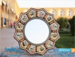 آینه با قاب خاتم کاری