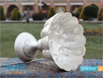 میوه خوری قلمزنی مشبک نقره نما