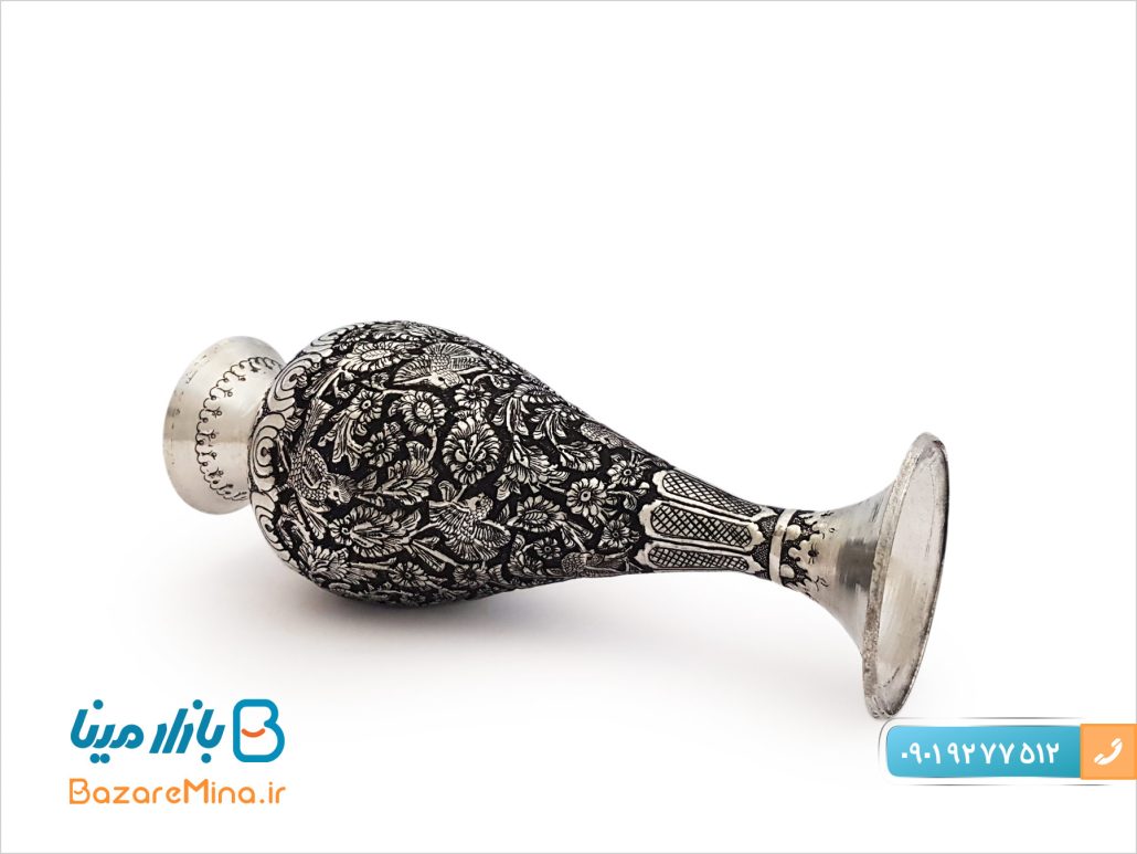 گلدان مسی قلمزنی