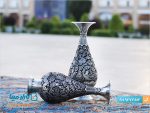 گلدان مسی قلمزنی