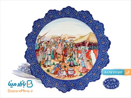 بشقاب میناکاری اسماعیلی