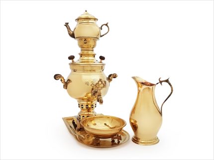 ست کامل سماور برنجی