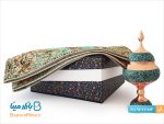 ست شکلات خوری فیروزه کوبی و ترمه