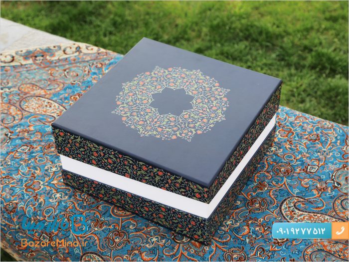 ست شکلات خوری فیروزه کوبی و ترمه