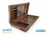 تخته نرد و شطرنج خاتم کاری نقاشی تذهیب