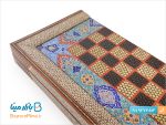 تخته نرد و شطرنج خاتم کاری نقاشی تذهیب