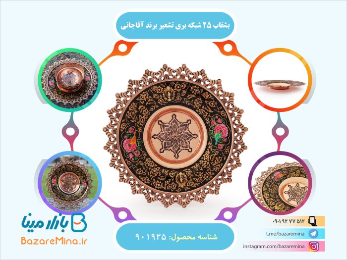 بشقاب 25 شبکه بری تشعیر برند آقاجانی