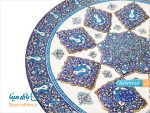 بشقاب میناکاری ترنج برجسته استاد اسماعیلی