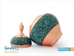 قندان فیروزه کوبی مدل سیبی