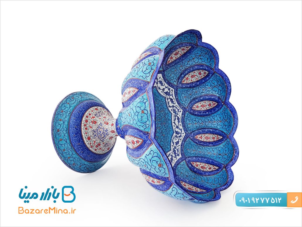 میوه خوری مسی میناکاری