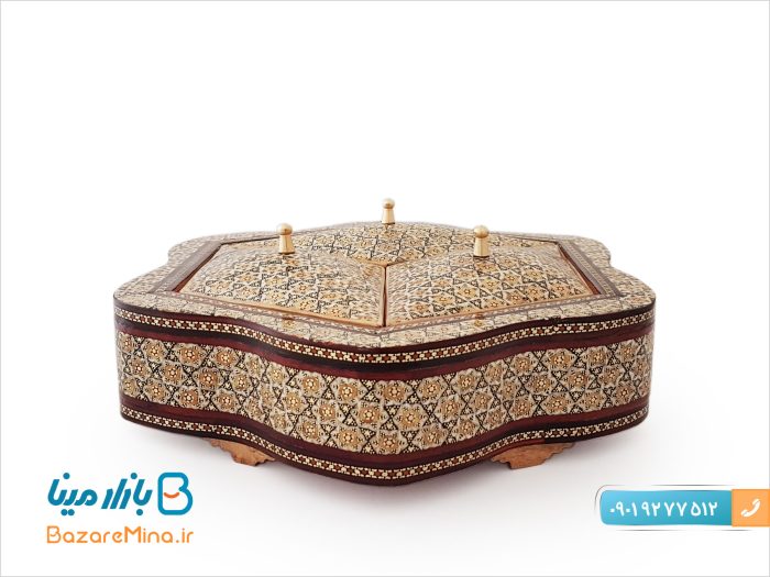 شکلات خوری خاتم کاری سه درب