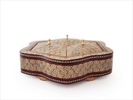 شکلات خوری خاتم کاری سه درب