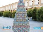 رومیزی ترمه ابریشمی هاشمی طرح هفت خوان