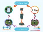 شمعدان بزرگ فیروزه کوب برند آقاجانی