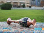 گلدان مس و پرداز سایز 30 سانتی متر