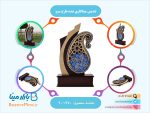تندیس میناکاری شده طرح سرو