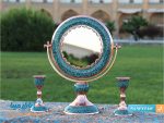 آینه گرد فیروزه کوب برند آقاجانی